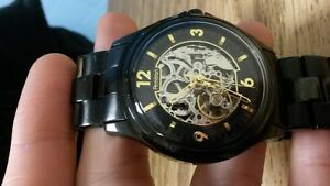 【送料無料】腕時計　メンズブラックゴールドアーミトロンウォッチ