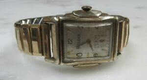 【送料無料】腕時計 ヴィンテージブローバvintage bulova 10k rgp wristwatch; 17 jewels ~ 12g659