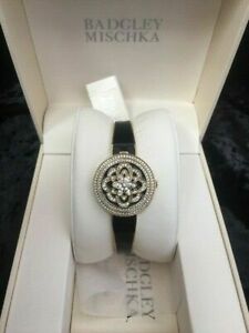 【送料無料】腕時計　バドグリーミシュカスワロフスキークリスタルフラワーカバーウォッチbadgley mischka ba1392gpcv womens swarovski crystal flower cover watch