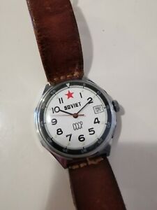 【送料無料】腕時計　ボストークソビエトメカニックロシアvostok soviet meccanic russian watch 2414