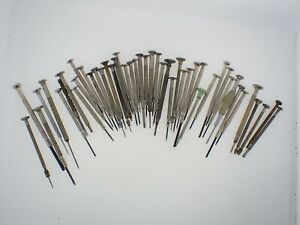 【送料無料】腕時計　ヴィンテージブランドメーカースクリュードライバー47 vintage unbranded watchmakers screwdrivers good used 42 complete 5 incomplete