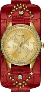 【送料無料】腕時計 ステンレスクォーツウォッチレザーカーフスキンストラップレッドguess 36mm womens stainless steel quartz watch leather calfskin strap red 135 【送料無料】腕時計 ステンレスクォーツウォッチレザーカーフスキンストラップレッドguess 36mm womens stainless steel quartz watch leather calfskin strap red 135