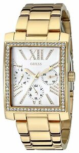 【送料無料】腕時計 レディースゴールドトーンクリスタルスパークルウォッチguess womens gold tone w dazzling crystal sparkle watch