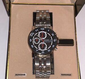 【送料無料】腕時計 ヴィンテージパルサークロノグラフノスレアrare vintage pulsar chronograph 50m, watch nos rare