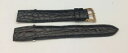 【送料無料】腕時計　ブレスレットグリフアンセスワニクーラーマロンテールbracelet a griffes anses fixes crocodile couleur marron taille 16