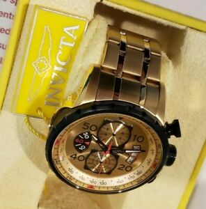 【送料無料】腕時計 メンズゴールドイオンメッキxl invicta mens 17205 aviator 18k gold ionplated watch