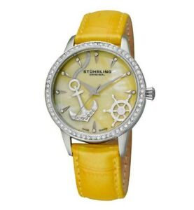 ̵ӻסǥ󥫡åʥǥޡ륯ĥ쥶stuhrling womens anchor watch,...