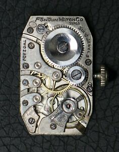 【送料無料】腕時計　ランニングフォンテインウォッチフリップオープンゴールドフィルドケースrunning fontain watch co 6j watch in a flip open 14k gold filled s amp; s case