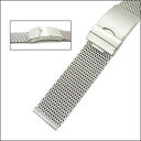 【送料無料】腕時計　フルサチンステンレススチールメッシュウォッチvollmer satin finish stainless steel mesh watch bracelet 99462h7 22mm