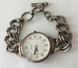 【送料無料】腕時計　スターリングシルバーエククリッシチェーントグルウォッチグラムsterling silver ecclissi 602 chain 8 toggle watch 60grams