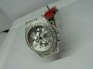 【送料無料】腕時計　ロゴレディースクォーツウォッチguess logo glitz damenuhr quarz w0057l6