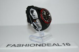 【送料無料】腕時計　マルコタイタンズブラックレッドクロノグラフウォッチ