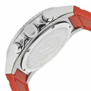 【送料無料】腕時計　インビクタメンズプロダイバークロノグラフブラックレッドポリウレタンストラップウォッチ