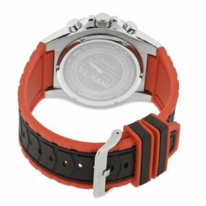 【送料無料】腕時計　インビクタメンズプロダイバークロノグラフブラックレッドポリウレタンストラップウォッチ