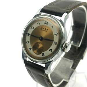 【送料無料】腕時計　ソマヤックレトロバイカラーソレアテストsoviet mayak retro golden bicolored ussr wristwatch small mchz1 rare tested men