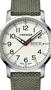【送料無料】腕時計　ブランドメンズヴェンゲルグリーンストラップウォッチbrand men’s wenger attitude 011541110 green strap watch