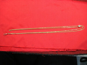 【送料無料】腕時計　ヴィンテージチェーンスライドextra long vintage watch chain 24 gold filled with slide nice one