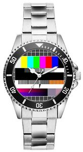 【送料無料】腕時計 テレビテストファンアイテムアクセサリーファンウォッチtv testbild geschenk fan artikel zubehor fanartikel uhr 2728