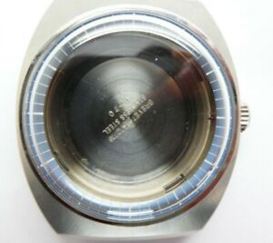 【送料無料】腕時計 ヴィンテージスチールエドックスダイバーオリジナルウォッチケースvintage steel edox diver automatic original watch case z63
