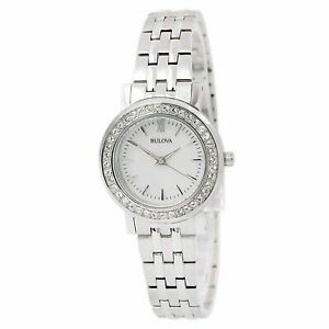 【送料無料】腕時計 ブローバドレスレディースクリスタルクォーツウォッチbulova dress ladies crystal quartz watch 98x111