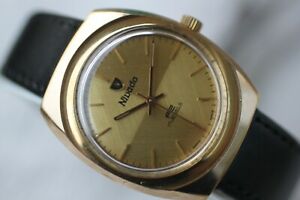 楽天hokushin【送料無料】腕時計　ヴィンテージメッキスイスニバダウォッチジュエルvintage amazing goldplated swiss nivada watch 17 jewels bargain