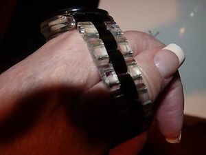 【送料無料】腕時計　ウォッチクリアアクリルステンレススチールスワロフスキークリスタルwatch authentic toy clear acrylic amp; stainless steel swarovski crystal