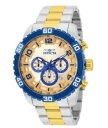 【送料無料】腕時計 プロダイバーメンズツートーンクロノグラフクォーツタキメータinvicta 25981 pro diver mens twotone chronograph quartz watch with tachymeter