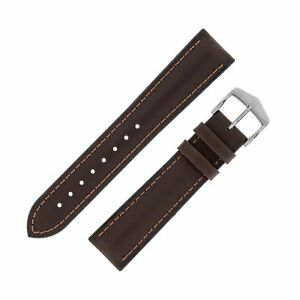 【送料無料】腕時計　ディアジェームスカーフレザーラバーパフォーマンスストラップブラウンhirsch james calf leather amp; rubber waterproof performance watch strap in brown