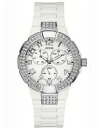 yzrv@NX^EHb`guess white crystal watch