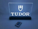 【送料無料】腕時計　チューダーディーラーサインワイヤレスリバースアクリルtudor dealer sign wireless and rechargeable reverse engraved acrylic