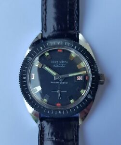 ̵ӻסơإǥåСӥߥ᡼ȥեĥʥrare vintage hedy watch diver calendar 17 rubis antimagnetic 37 mm funzionante