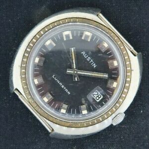 【送料無料】腕時計　ヴィンテージオースティンルナスターメンズステンレスランニングvintage austin lunastar automatic mens wristwatch stainless eta 2472 running