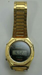 【送料無料】腕時計 ヴィンテージメンズメロウイエローデジタルクロノグラフウォッチコレクティブルvintage mens mellow yellow digital chronograph watch collectible