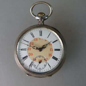 【送料無料】腕時計 オープンメンズポケットウォッチファーヴルフレレスシルバーene herrentaschenuhr favre freres silber um 1900 50924