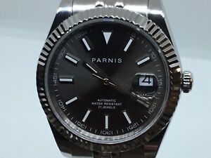 【送料無料】腕時計　パルニスジャストジュビリーサファイアクリスタルジュエルオートミヨータウォッチparnis datejust jubilee 42mm sapphire crystal 21 jewel automatic miyota watch