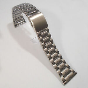 【送料無料】腕時計　ブレスレットステンレストップクオリティプッシュボタンクラスプwatch bracelet stainless steel 26mm or 28mm width top quality push button clasp