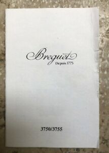 腕時計　ブレゲマニュアルマニュアルマニュアルブックレットレアbreguet 37503755 manual instruction booklet rare