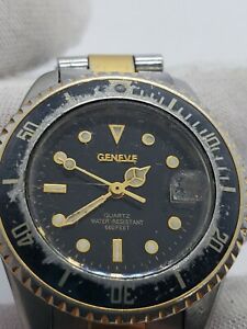 【送料無料】腕時計　ヴィンテージジュネーブダイバーツートンvintage geneve womens diver 29mm twotone watch