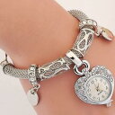 【送料無料】腕時計 ダングルブリングウォッチブレスレットクリスタルビーズファッションlove dangle women bling watches pearl bracelet crystal beaded fashion watches