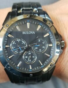 【送料無料】腕時計　メンズブローバクロノグラフクォーツウォッチmens bulova chronograph quartz watch