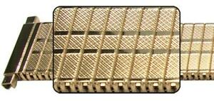 【送料無料】腕時計 ゲンツゴールドメッキブレスレット?エンドスチールgents gold plated expanding watch bracelet 18mm to 22mm telescopic ends ssteel