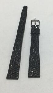 【送料無料】腕時計　ブランドブラックレザーウォッチストラップ