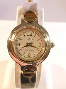 【送料無料】腕時計 エククリッシスターリングシルバーブレスレットツートンスクリューアクセントecclissi 31270 sterling silver bracelet watch wrist watch twotone screw accents