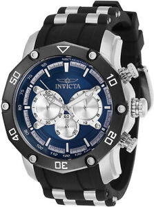 【送料無料】腕時計　インビクタメンズプロダイバークォーツステンレススチールブラックシリコンウォッチ(2)
