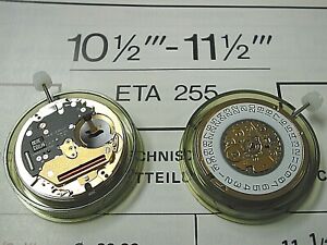 【送料無料】腕時計 eta 255111, 1432, l1572, 52, rare, watch movement with date and 2nd hand