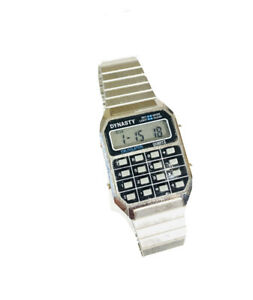楽天hokushin【送料無料】腕時計　ヴィンテージvintage dynasty calculator stop watch lcd alarm quartz wrist watch 1162m