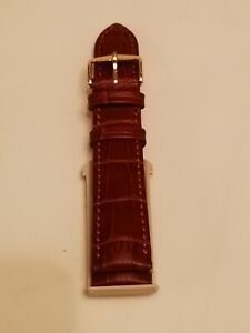 【送料無料】腕時計　ハーシュデュークブラウンレザーストラップ hirsch duke brown genuine leather 20mm watch strap nos
