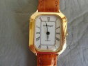 【送料無料】腕時計 エミールペキグネットモントルブレスレットマロンクォーツフェムヴィンテージemile pequignet montre bracelet cuir marron rectangle quartz femme vintage watch