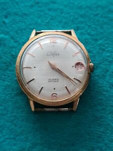 【送料無料】腕時計　ベルモントルヴィンテージメカニーデートプラケオールドウォッチbelle montre vintage mecanique date difor plaque or old watch