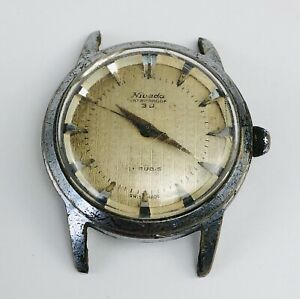 【送料無料】腕時計 ヴィンテージニバダステンレスvintage nivada 3d self wind automatic stainless waterproof watch
